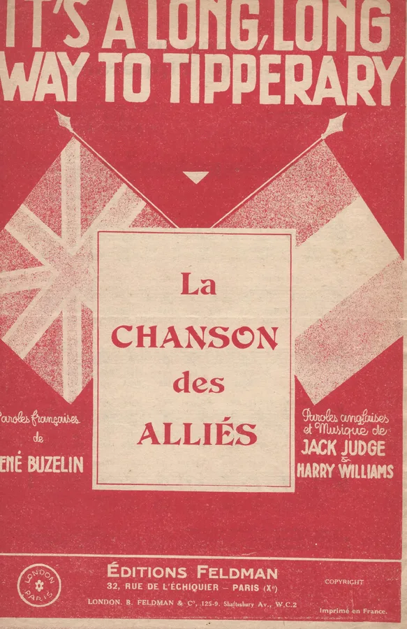 Cover for Jack Judge | Harry Williams | It's a long way to Tipperary | Vocals No. 2