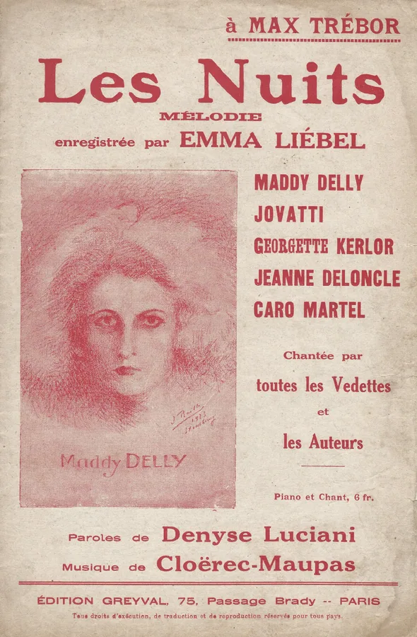 Cover for E. Cloerec-Maupas | Emma Liebel | Les Nuits | Chanson