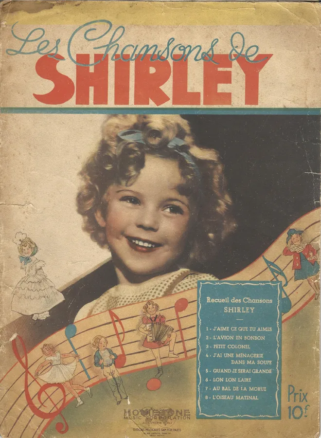 Cover for Shirley Temple | Les Chansons de Shirley | Piano | Vocals