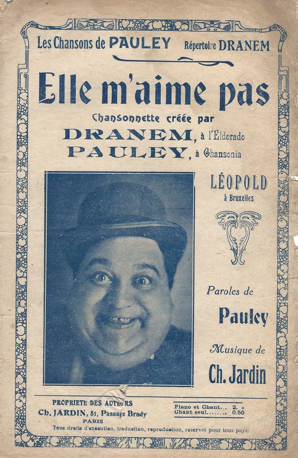 Cover for Dranem | Ch. Jardin | Elle m'aime pas | Chanson