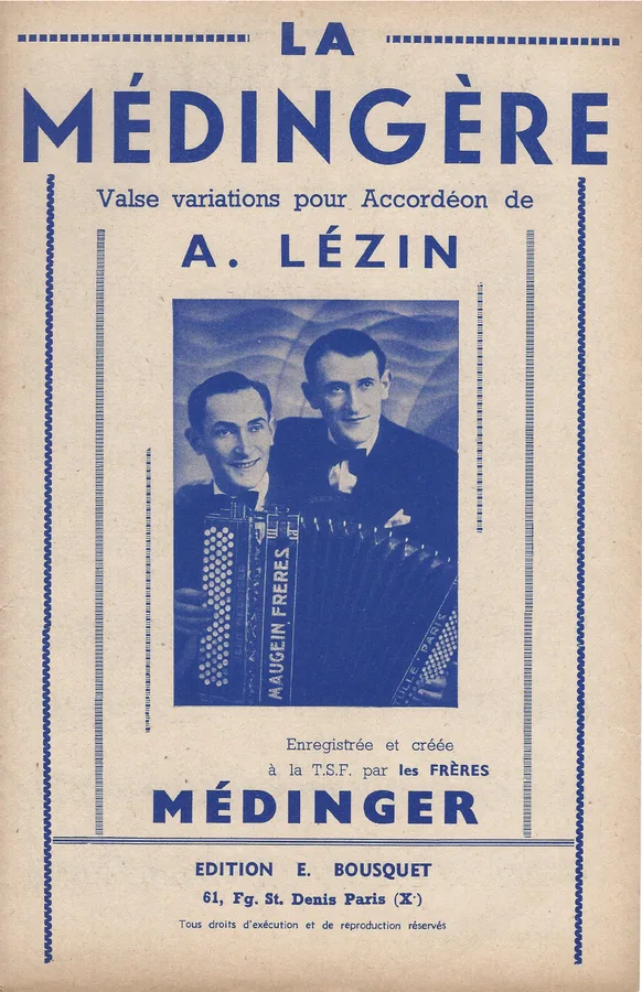 Cover for Freres Medingere | La Medingere | Accordion
