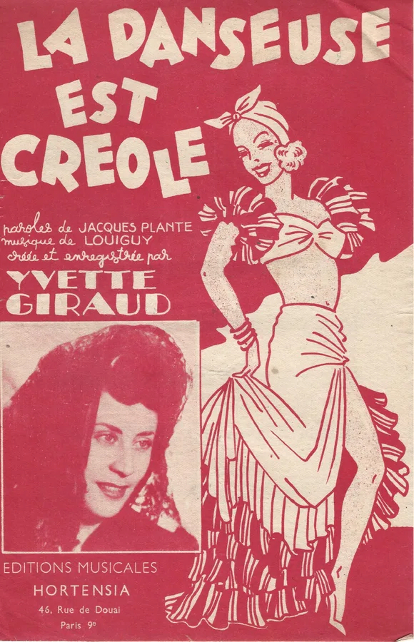 Cover for Yvette Giraud | Louiguy  | La Danseuse est Creole | Chanson