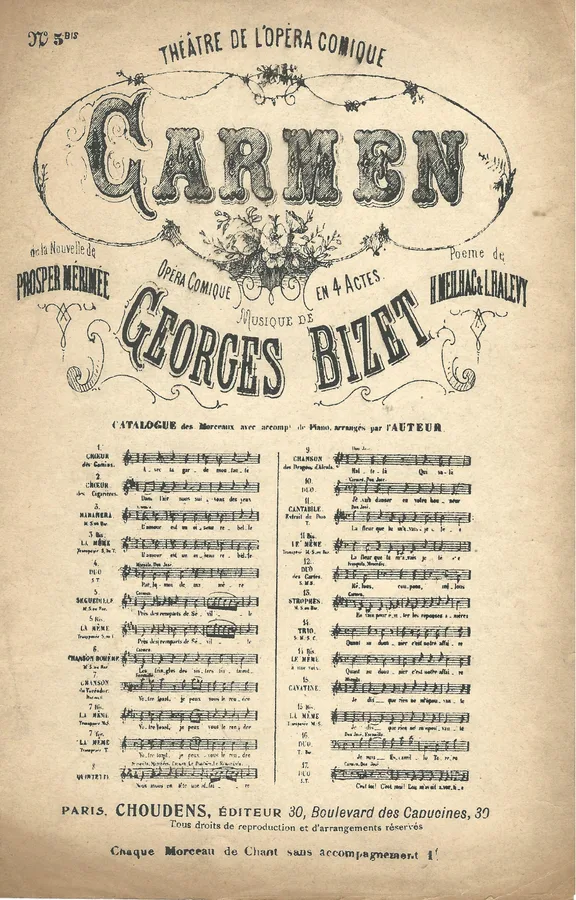 Cover for Georges Bizet | Seguedille Nr. 5 | Carmen