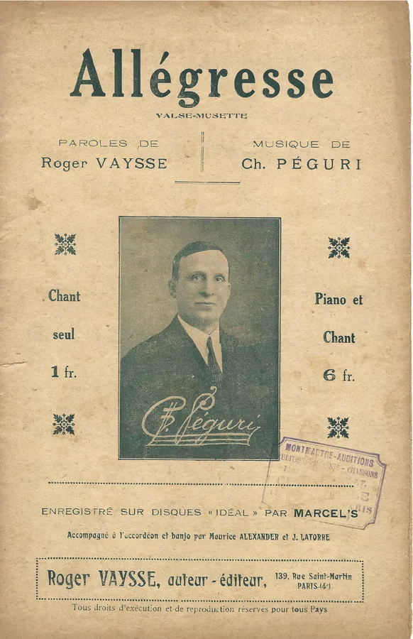 Cover for Ch. Peguri | Roger Vaysse | Allegresse | Chanson