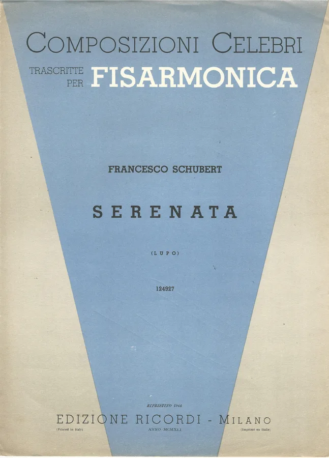 Cover for Franz Schubert | Serenata | Accordion
