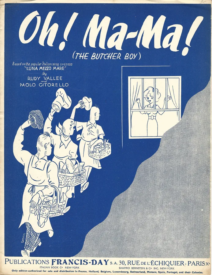 Cover for Rudy Vallee | Oh! Ma-Ma! | The Butcher Boy | Piano | Vocals