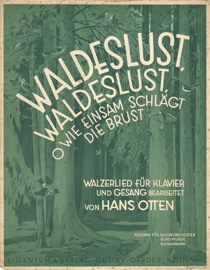 Cover for Hans Otten | Waldeslust | Piano | Vocals