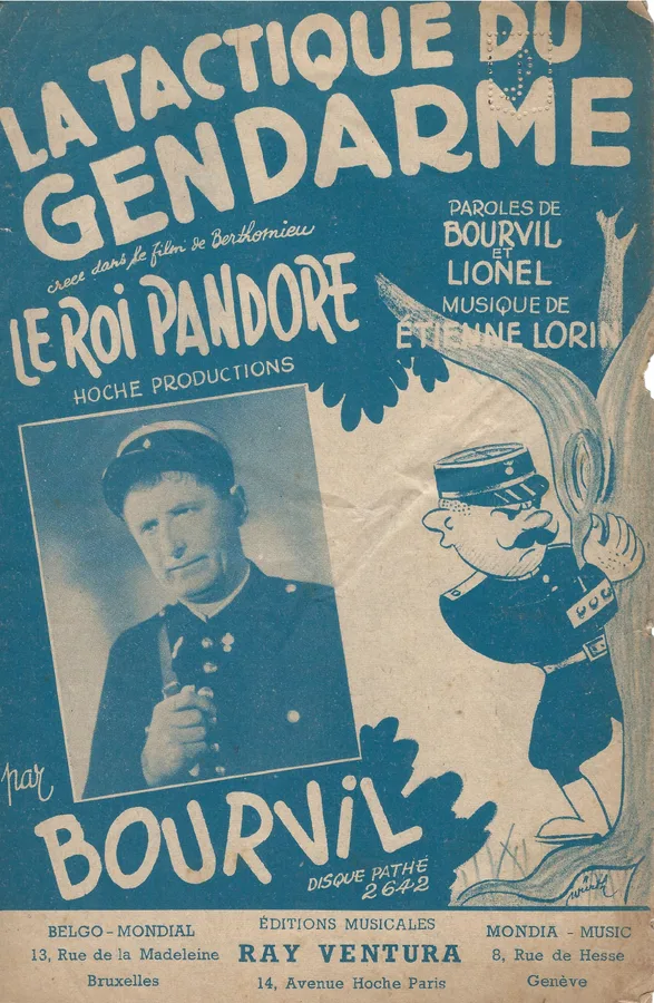 Cover for Bourvil | Etienne Lorin | Le Tactique du Gendarme | Chanson