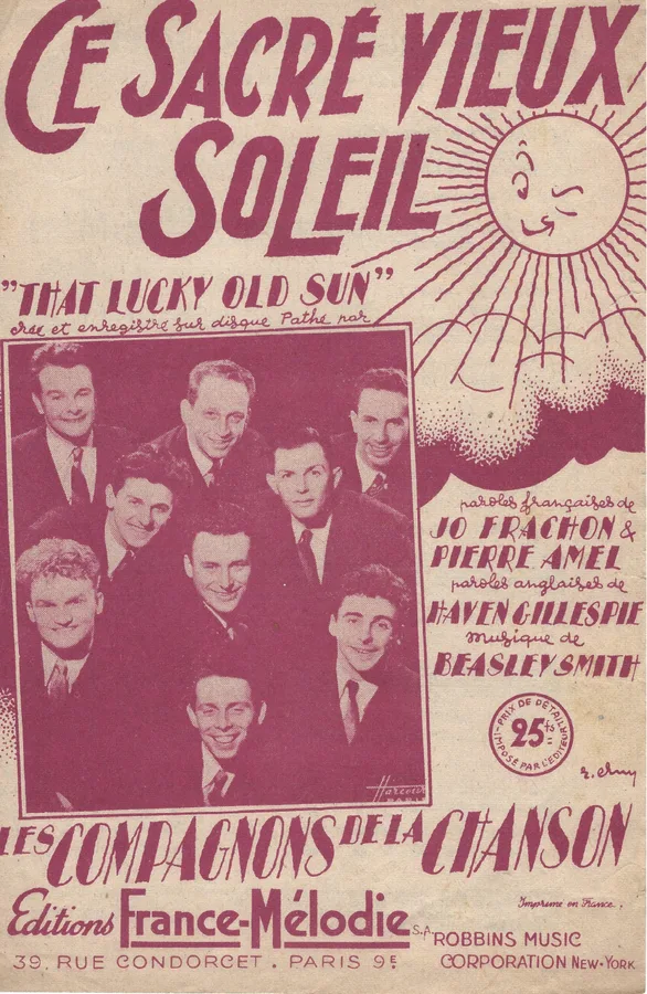 Cover for Beasly Smith | Les Compagnons de la Chanson | Ce Sacre Vieux Soleil Chanson
