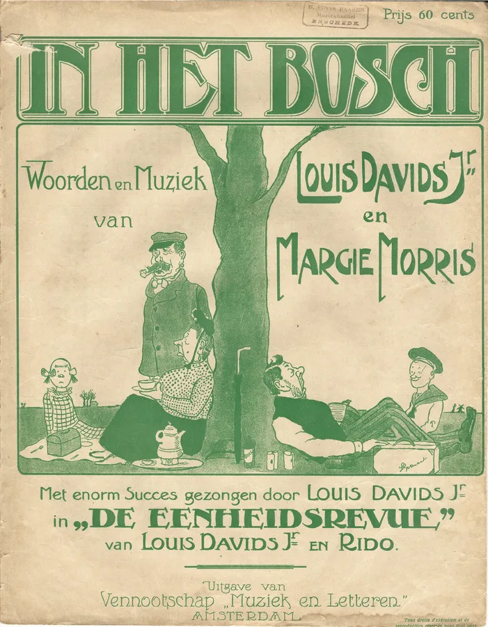 Cover for Louis Davids | Margie Morris | In het bosch | Piano | Vocals