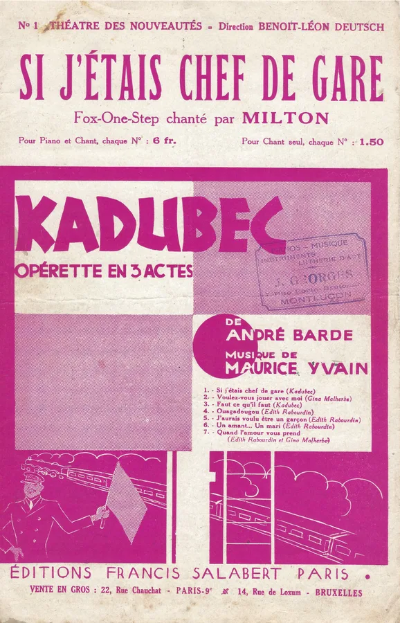 Cover for Maurice Yvain | Si j'etais chef de gare | Chanson