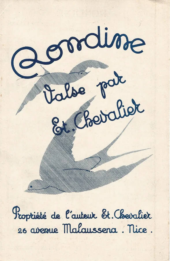 Cover for Et. Chevalier | Rondine | Accordion | Violin