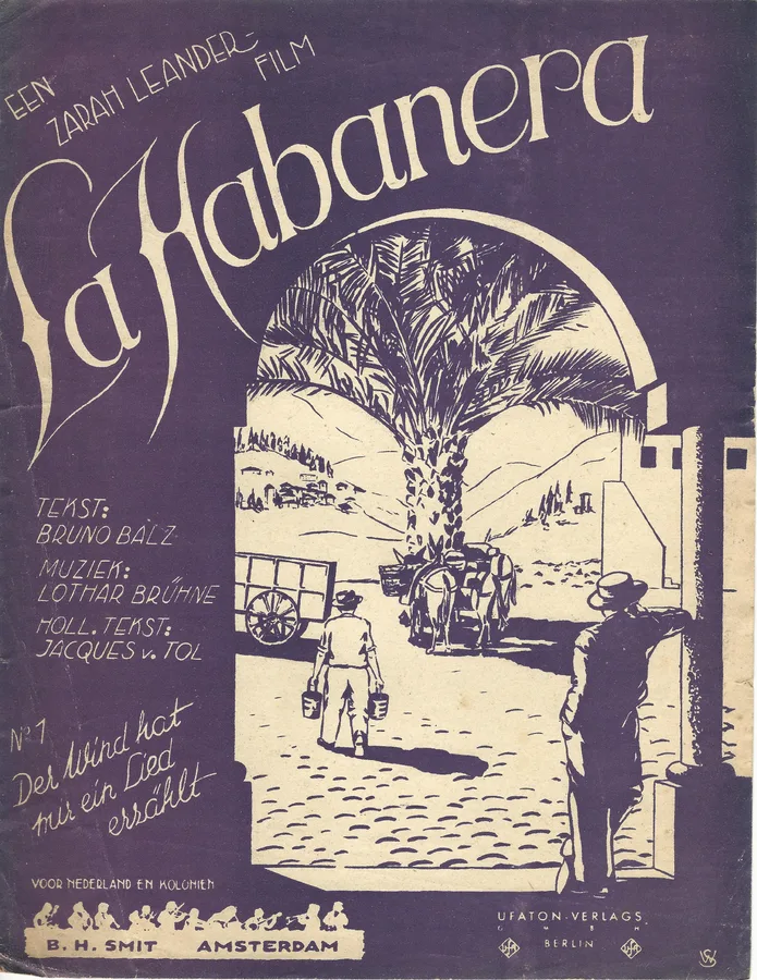 Cover for Zarah Leander | Lothar Bruhne | Der Wind hat nur ein Lied erzahlt | Piano
