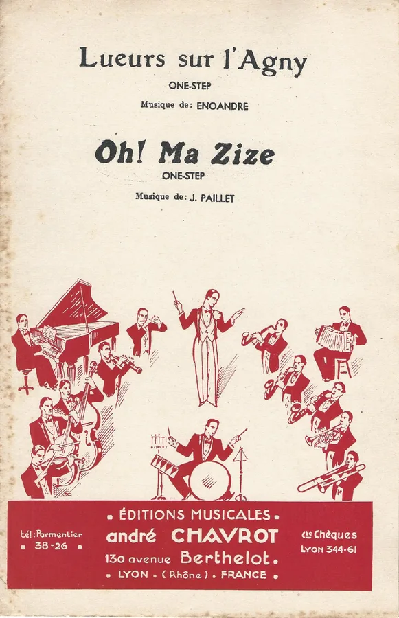 Cover for J. Paillet | Oh! Ma Zize | Piano