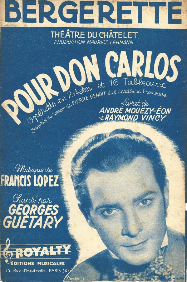 Cover for Francis Lopez | Georges Guetary | Bergerette | Vocals