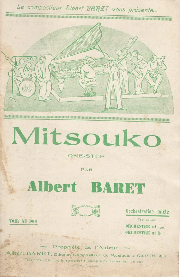 Cover for Albert Baret | Mitsouko | Piano