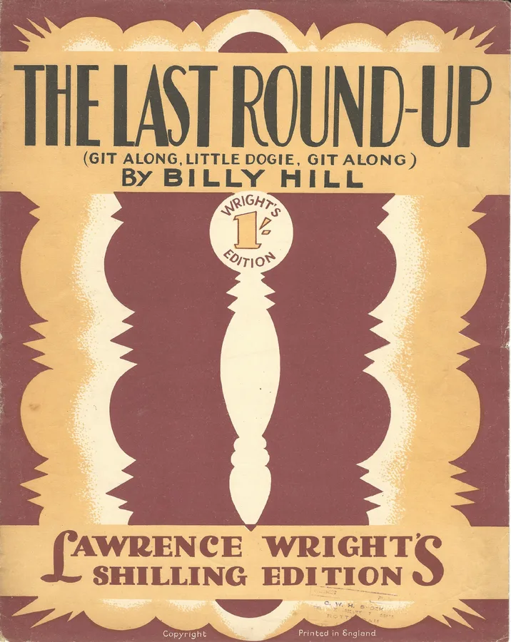 Cover for Billy Hill | The last round-up | Piano | Vocals