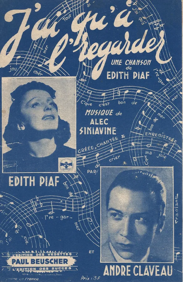 Cover for Edith Piaf | Alec Siniavine | J'ai qu'a l'regarder | Chanson