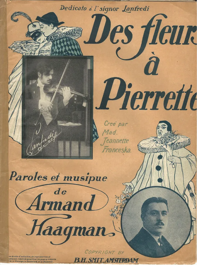 Cover for Armand Haagman | Des fleurs a Pierrette | Piano | Vocals