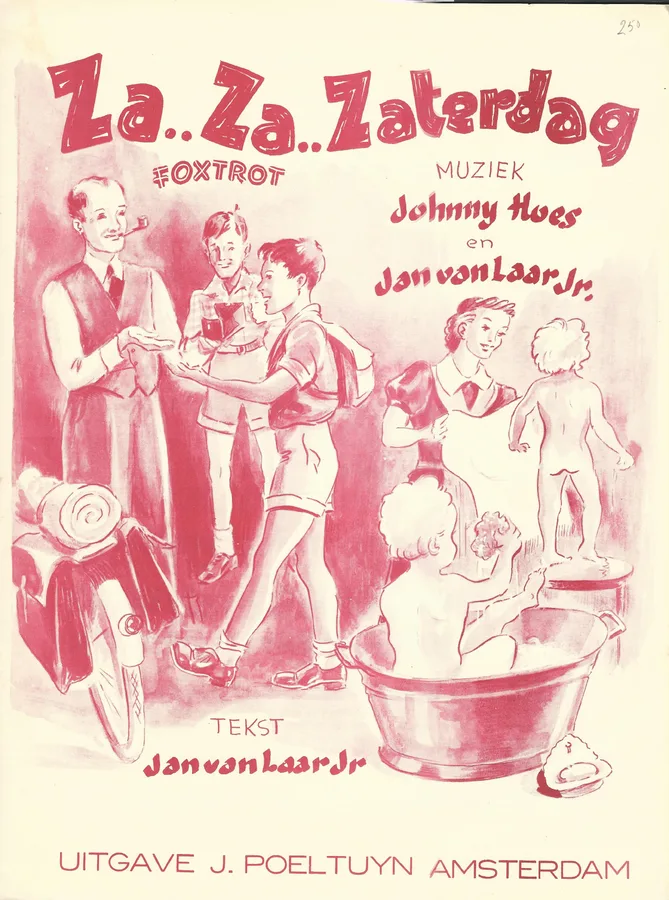 Cover for Johnny Hoes | Jan van Laar | Za Za Zaterdag | Piano | Vocals