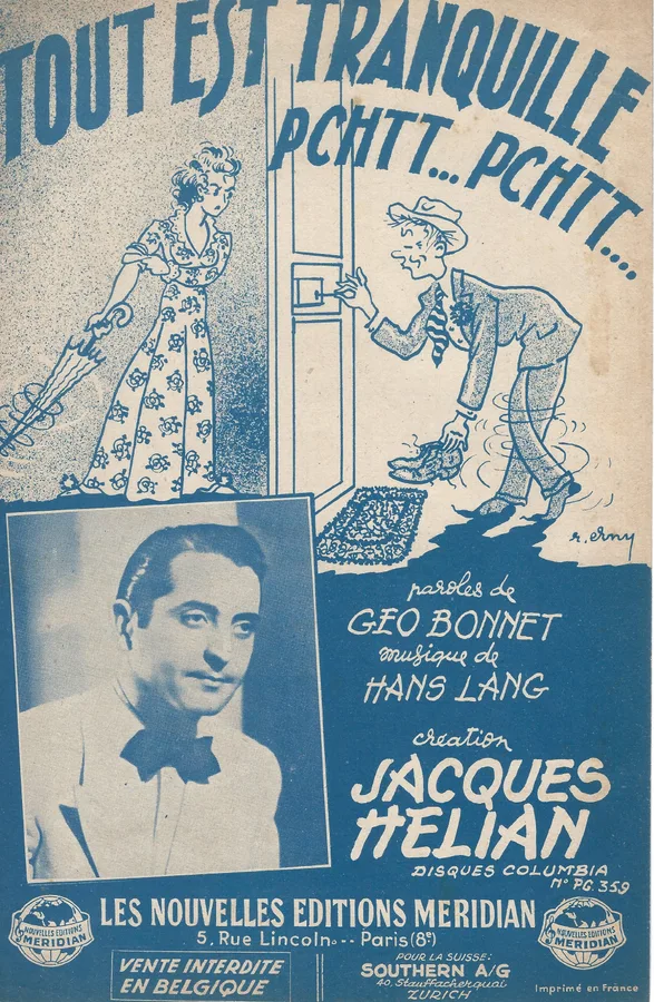 Cover for Jacques Helian | Hans Lang | Tout Est Tranquille | Chanson