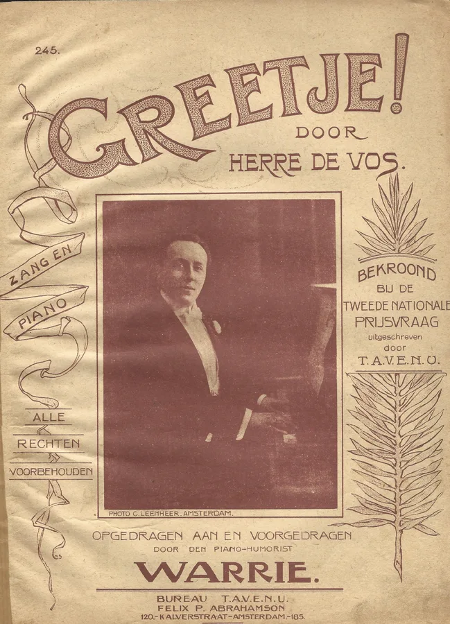 Cover for Warrie | Greetje | Piano | Vocals