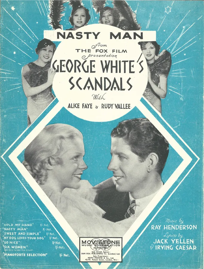 Cover for Ray Henderson | Alice Faye | Rudy Vallee | Nasty Man | Piano | Vocals