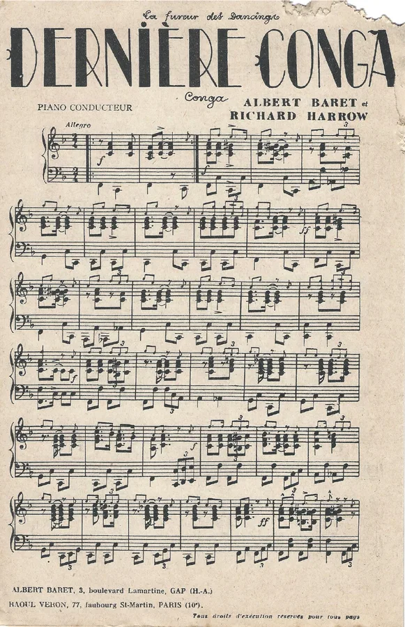 Cover for Albert Baret | Richard Harrow | Derniere Conga | Orchestra