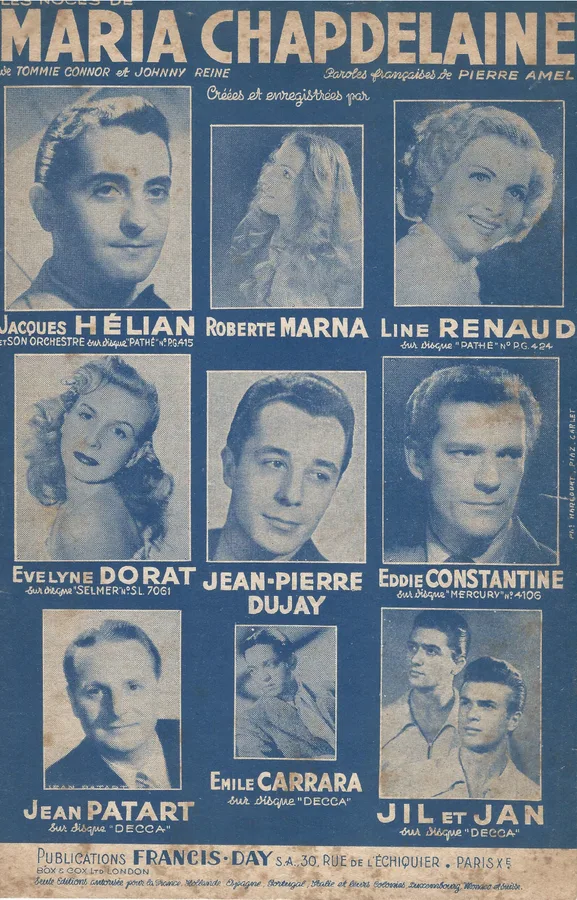 Cover for Jacques Helian | Line Renaud | Tommie Connor | Les noces de Maria Chapdelaine