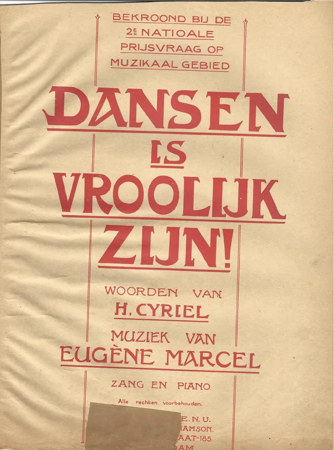 Cover for Max Tak | Eugene Marcel | Dansen is vroolijk zijn | Piano | Vocals