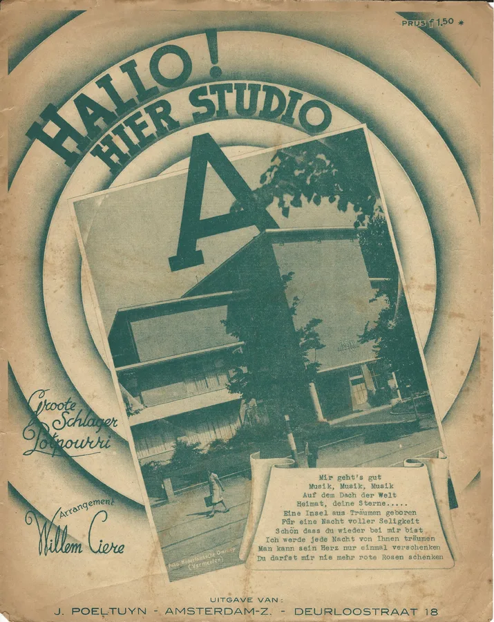 Cover for Willem Ciere | Hallo! Hier Studio A | Piano | Vocals