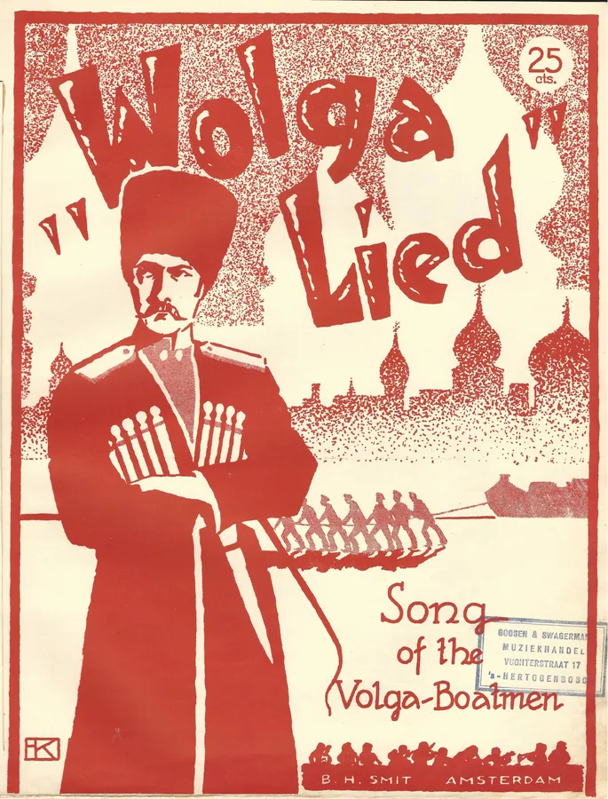 Cover for The Song of the Volga Boatmen | Wolga Lied | Chant des bateliers du Volga |Piano