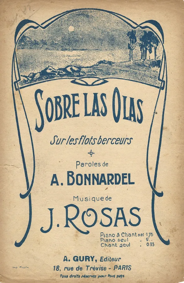 Cover for J. Rosas | Sobre las Olas | Sur les flots berceurs | Vocals