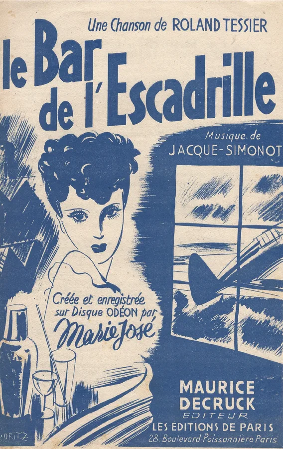 Cover for Marie Jose | Jacque Simonot | Le Bar de l'Escadrille |  Chanson