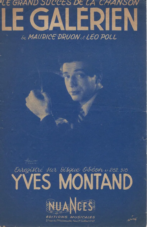 Cover for Yves Montand | Leo Poll | Le Galerien | Chanson