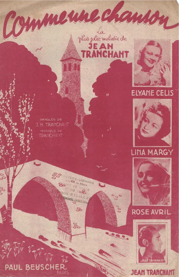 Cover for Elyane Celis | Lina Margy | Jean Tranchant | Comme une chanson