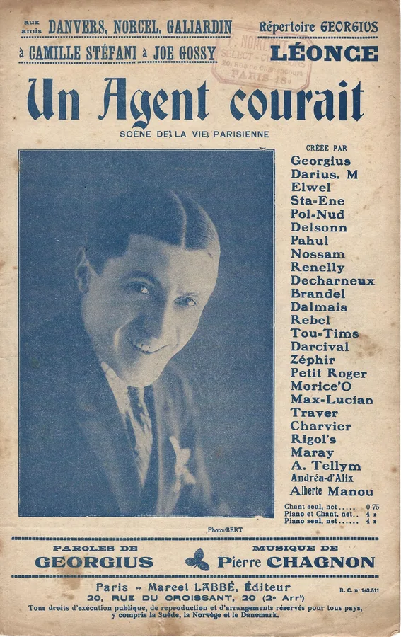 Cover for Pierre Chagnon | Un Agent courait | Chanson