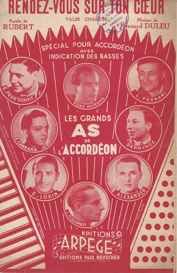 Cover for Emile Prud'homme | Edouard Duleu | Rendez Vous Sur Ton | Accordion | Piano