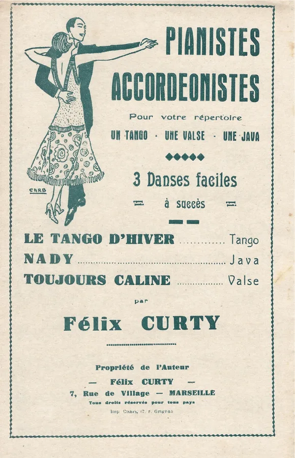 Cover for Felix Curty | Toujours Caline | Accordion | Violin