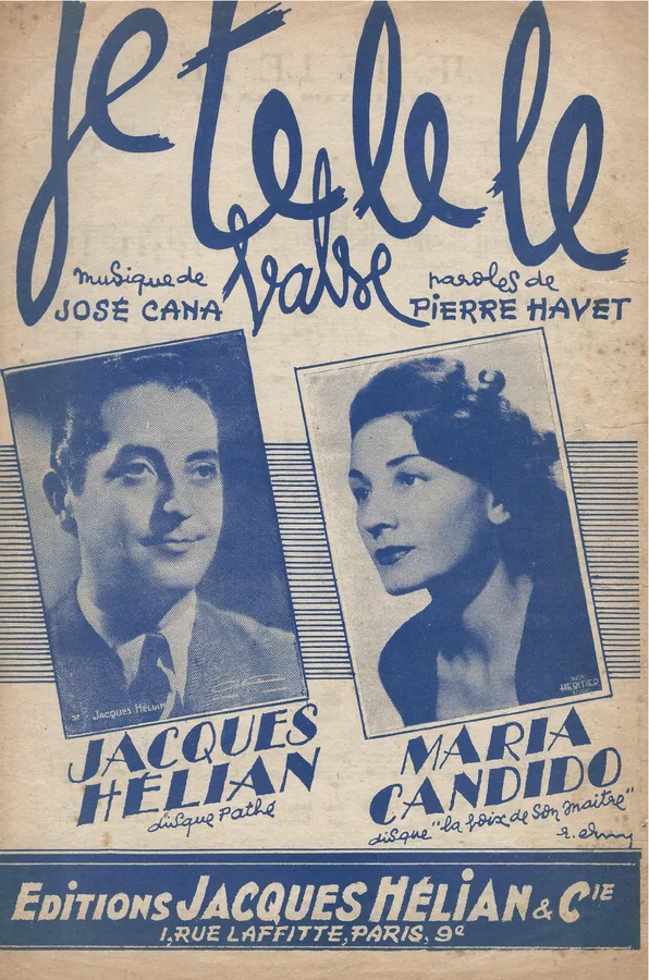 Cover for Maria Candido | Jose Cana | Je Te Le Le | Chanson