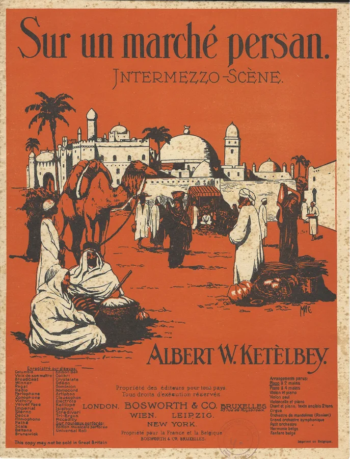 Cover for Albert W. Ketelbey | Sur un marche Persan | Piano