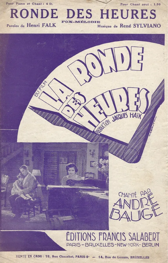 Cover for Andre Bauge | Rene Sylviano | Ronde des Heures | Chanson