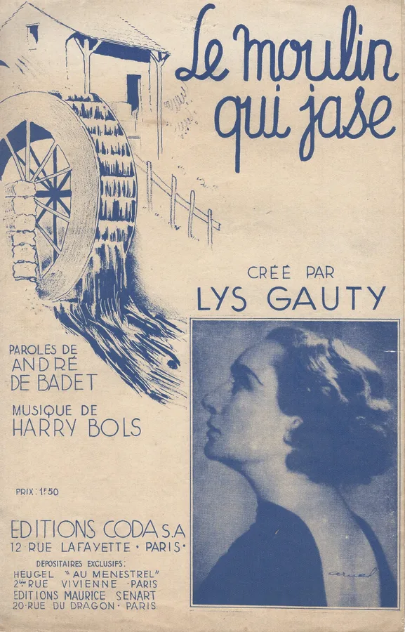 Cover for Lys Gauty | Harry Bols | Le moulin qui jase | Chanson