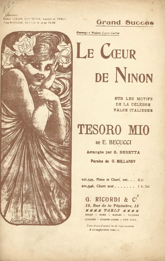 Cover for E. Becucci | Le Coeur de Ninon | Vocals