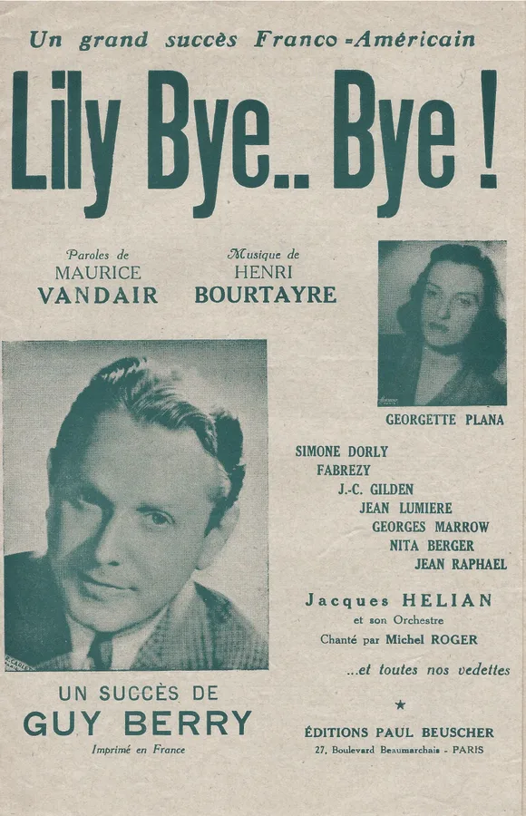 Cover for Guy Berry | Georgette Plana | Henri Bourtayre | Lily Bye Bye! | Chanson
