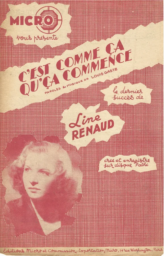 Cover for Line Renaud | Louis Gaste | C'est comme ca qu'ca commence | Vocals