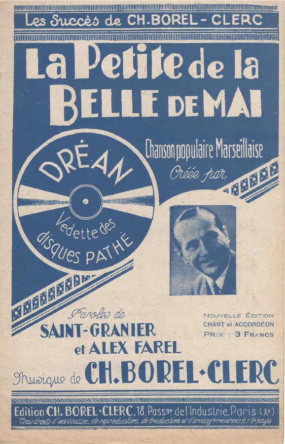 Cover for Drean | Ch. Borel-Clerc  | La Petite de la Belle de Mai | Chanson