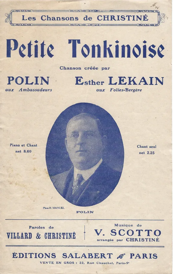 Cover for Vincent Scotto | Esther Lekain | Polin | Petite Tonkinoise | Chanson