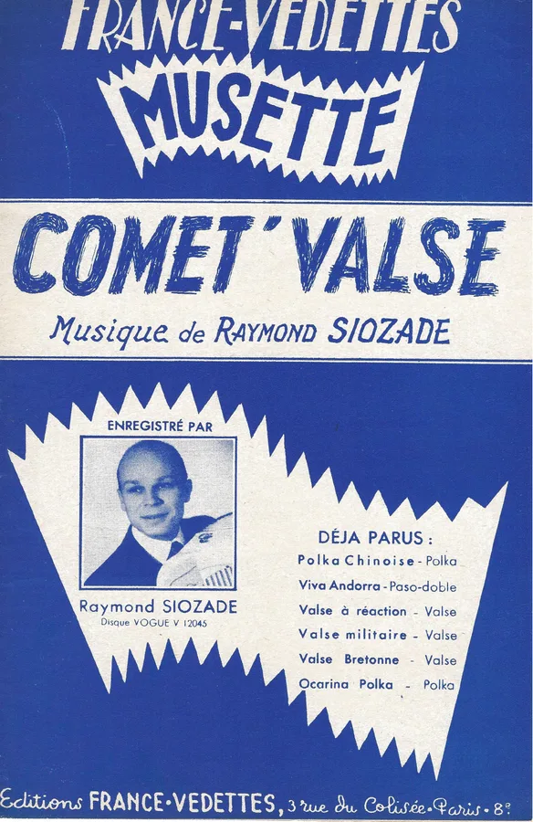 Cover for Raymond Siozade | Comet Valse | Accordeon