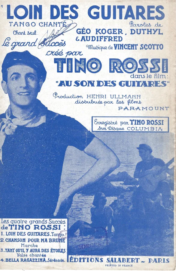Cover for Tino Rossi | Vincent Scotto | Loin des guitares | Chanson